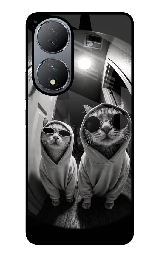 Hood Cats Vivo Y100 Glass Case