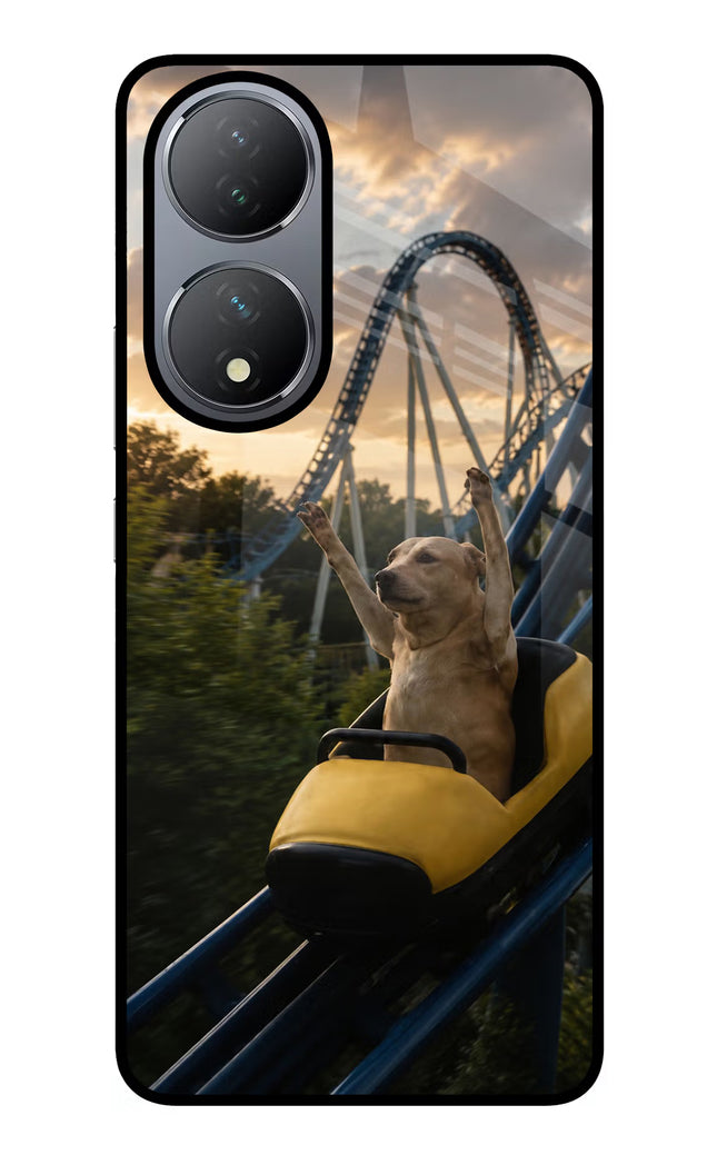 Rollercoaster Dog Vivo Y100 Glass Case
