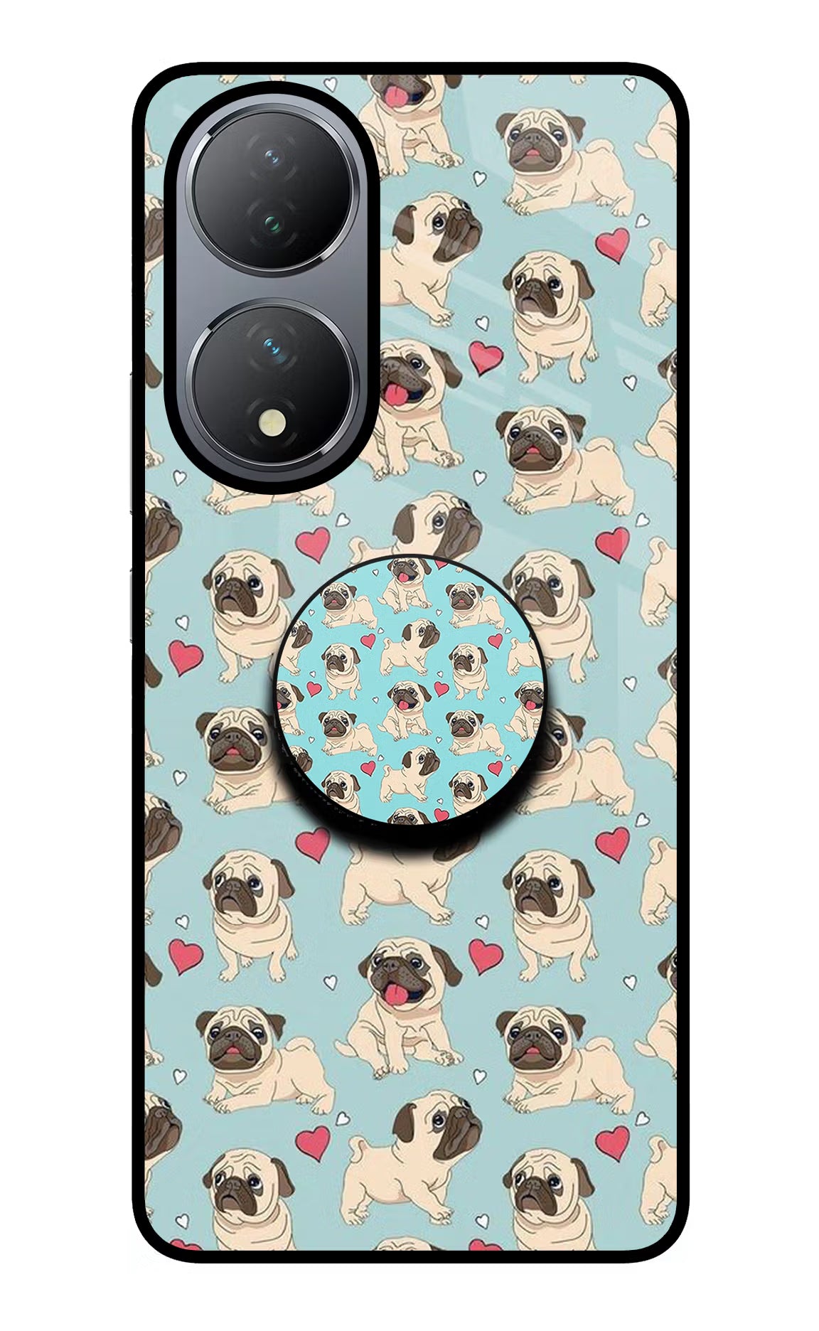 Pug Dog Vivo Y100 Glass Case