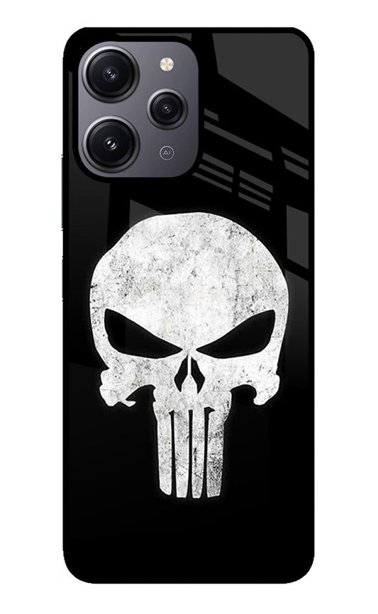 Punisher Skull Redmi 12 4G Glass Case