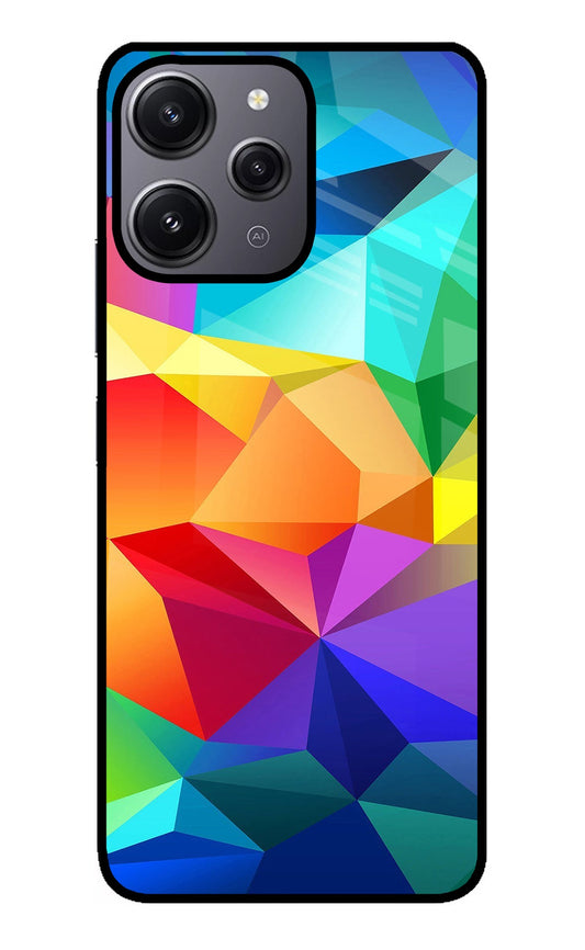 Abstract Pattern Redmi 12 4G Glass Case