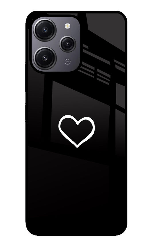 Heart Redmi 12 4G Glass Case