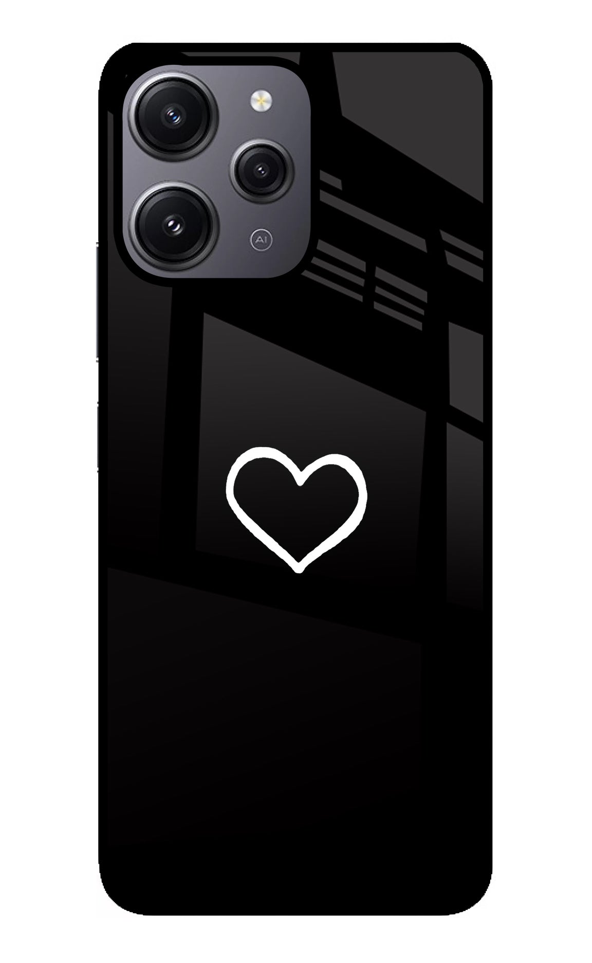 Heart Redmi 12 4G Back Cover