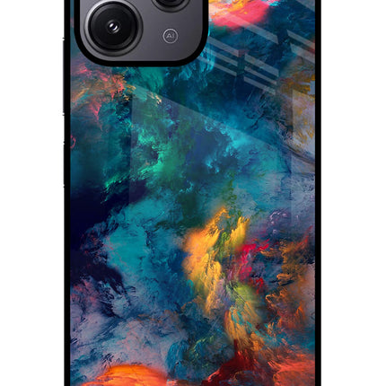 Artwork Paint Redmi 12 4G Glass Case