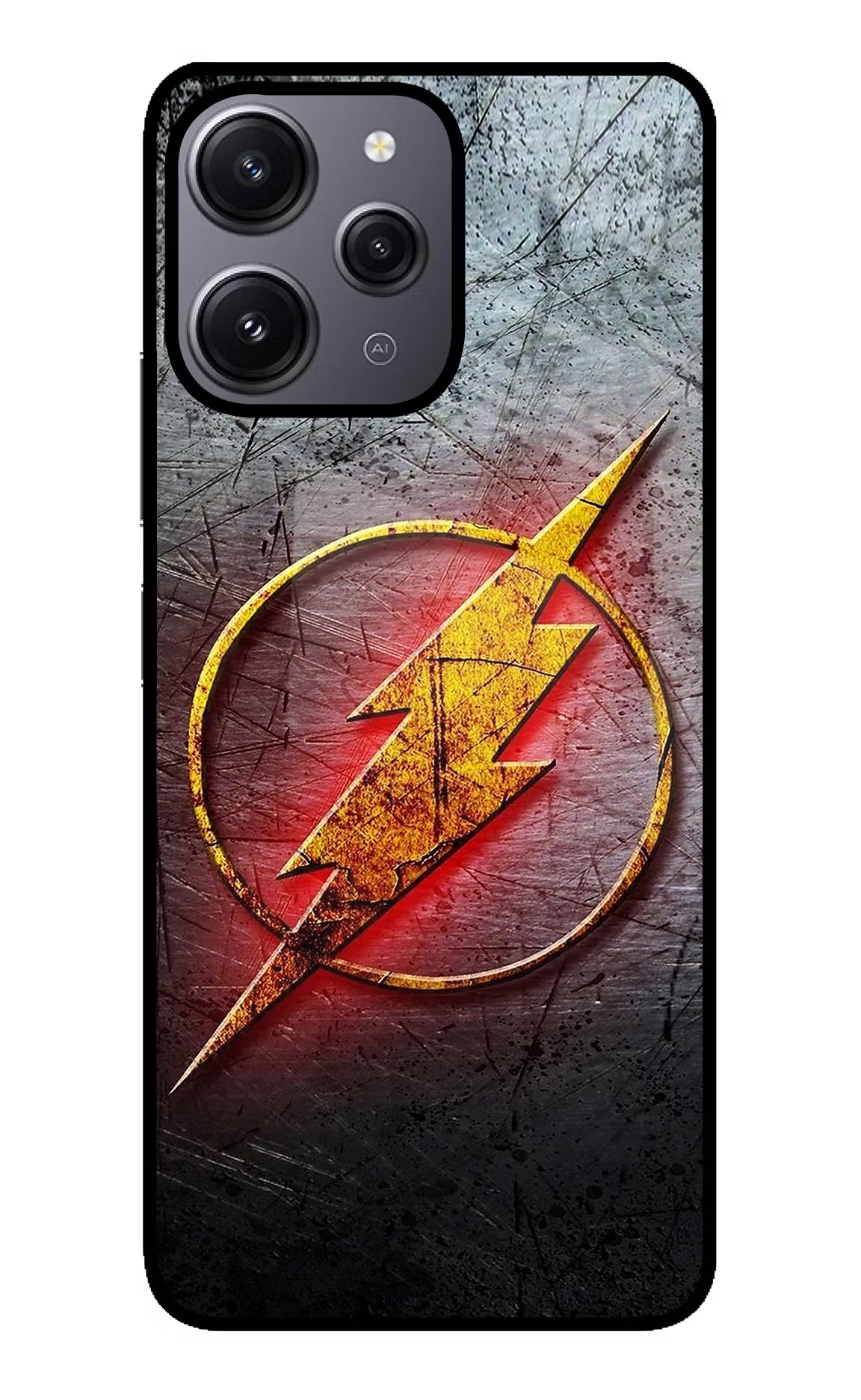 Flash Redmi 12 4G Glass Case Back Cover by Casekaro