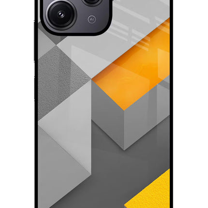 Abstract Redmi 12 4G Glass Case Back Cover by Casekaro