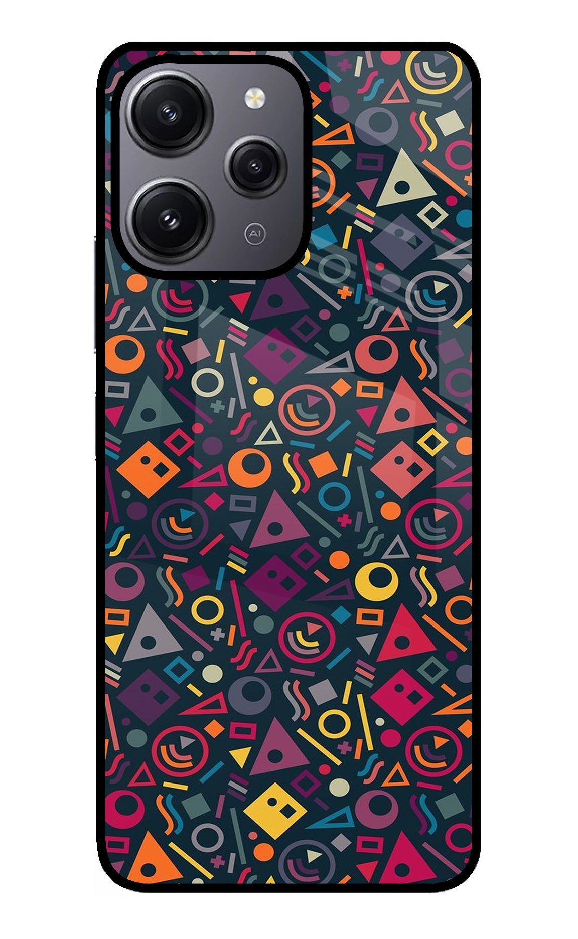 Geometric Abstract Redmi 12 4G Back Cover