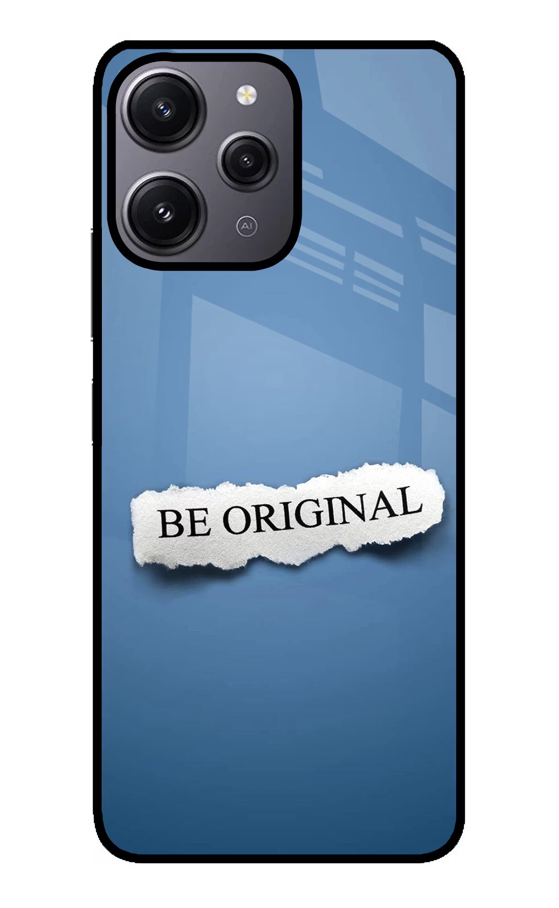 Be Original Redmi 12 4G Glass Case Back Cover by Casekaro