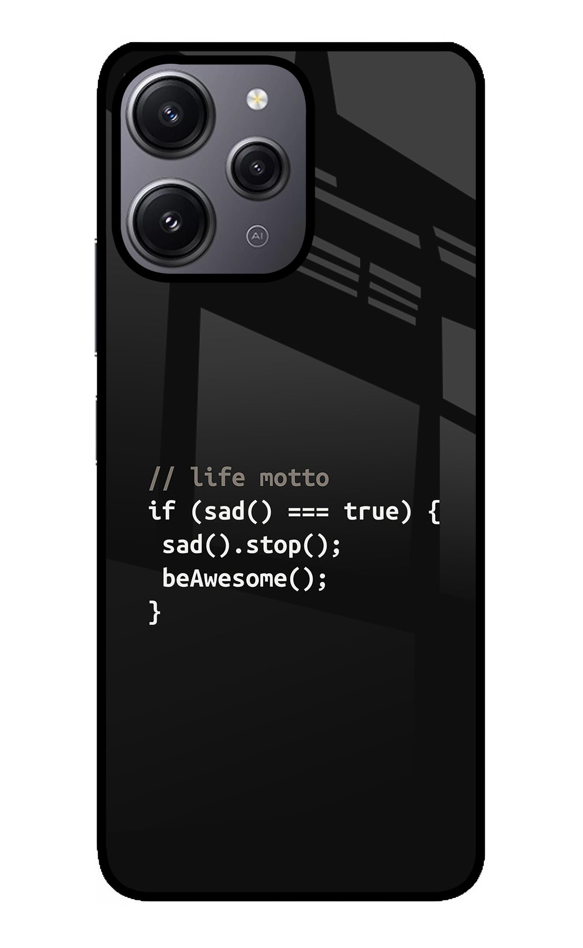 Life Motto Code Redmi 12 4G Back Cover