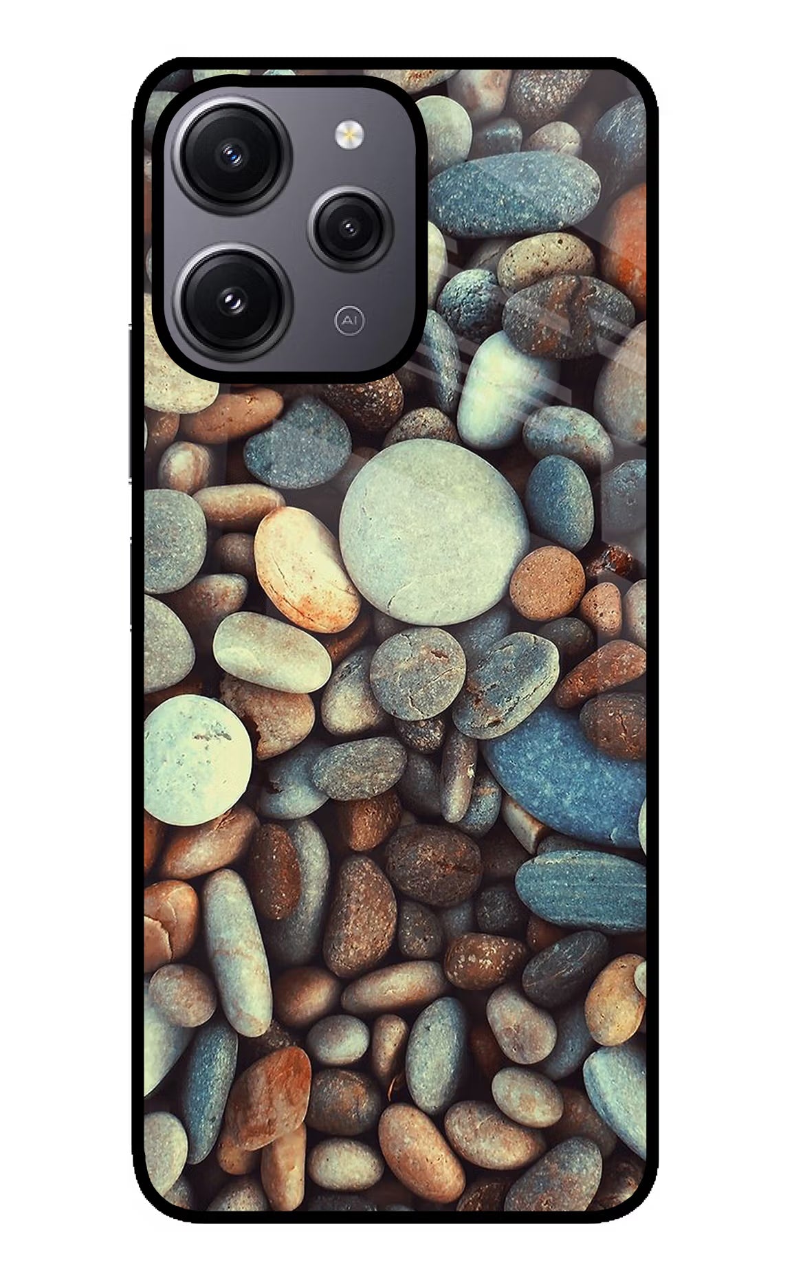 Pebble Redmi 12 4G Glass Case Back Cover by Casekaro