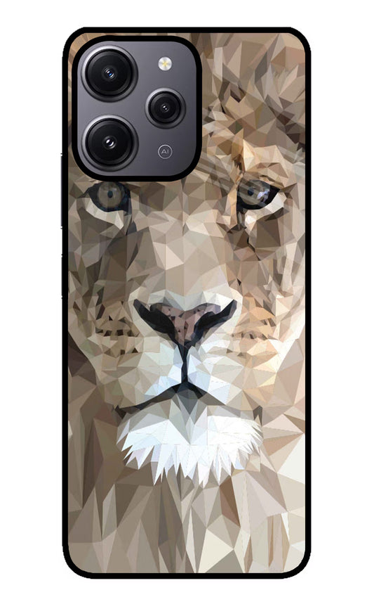Lion Art Redmi 12 4G Glass Case