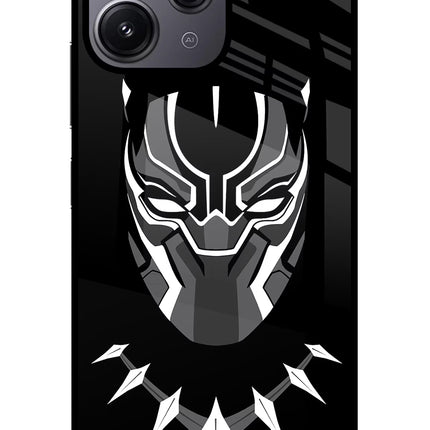 Black Panther Redmi 12 4G Glass Case
