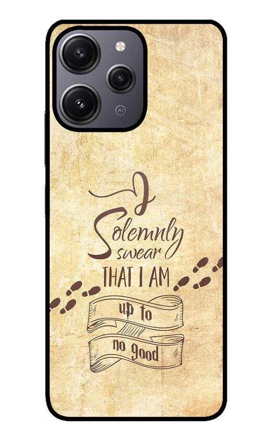 I Solemnly swear that i up to no good Redmi 12 4G Glass Case