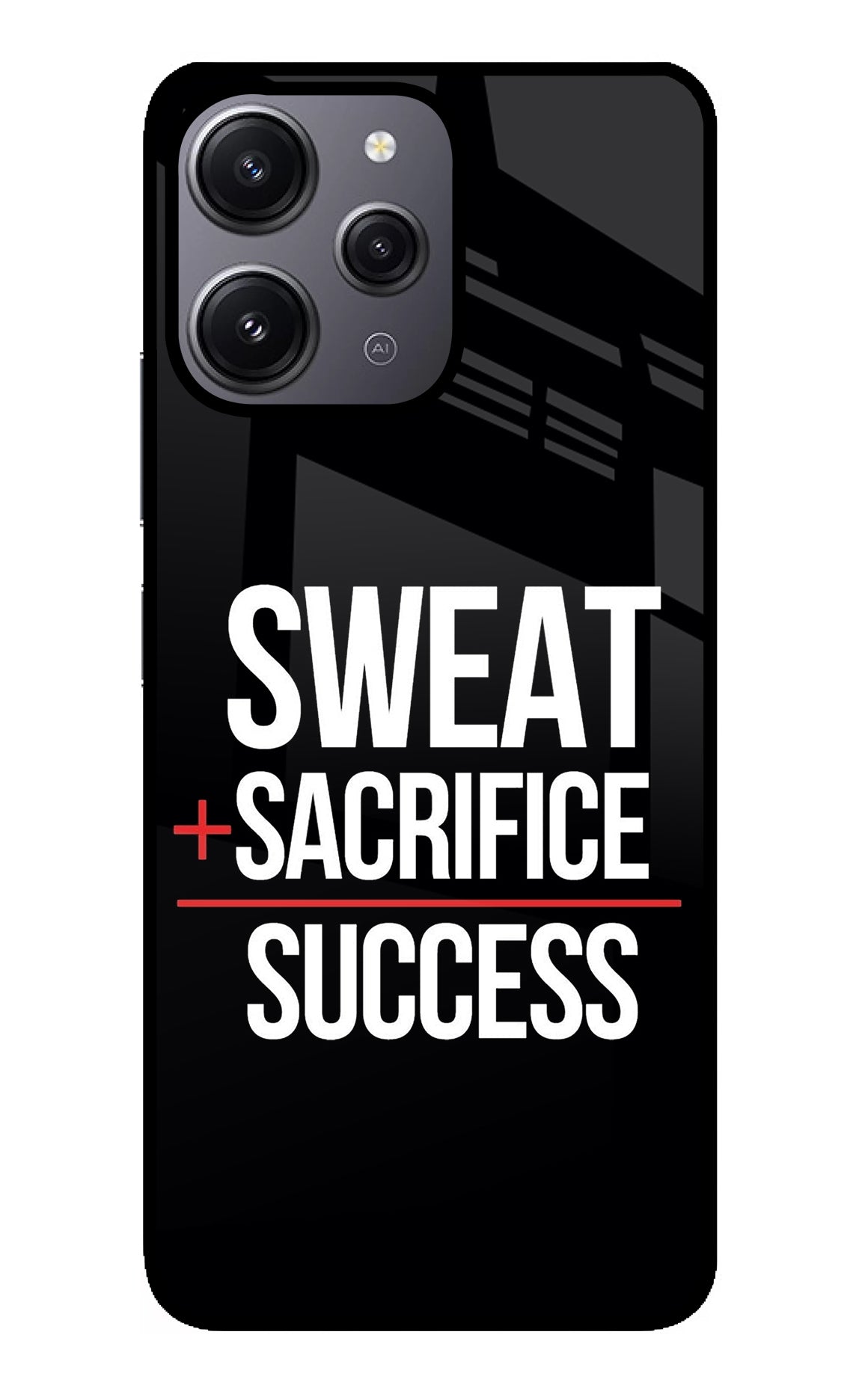 Sweat Sacrifice Success Redmi 12 4G Back Cover