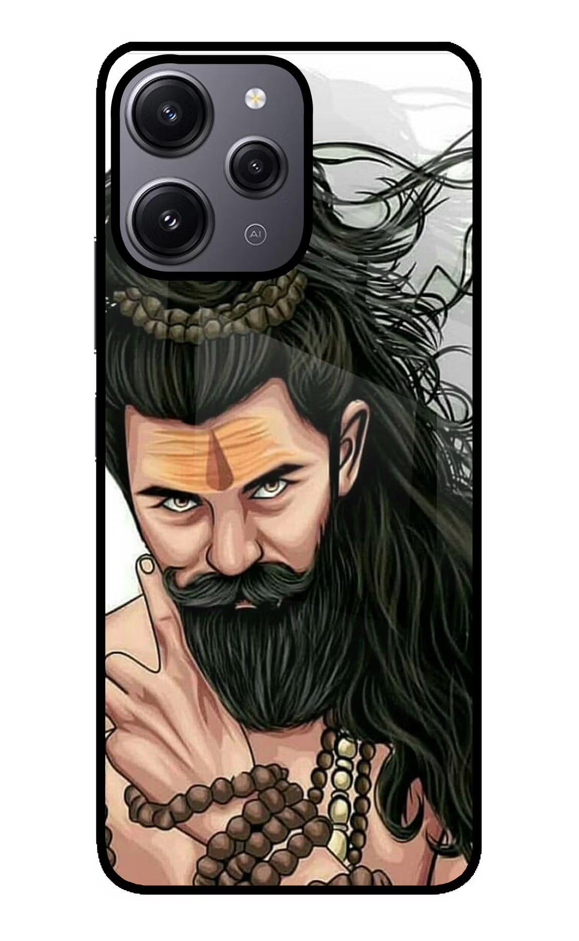 Mahadev Redmi 12 4G Glass Case Back Cover by Casekaro