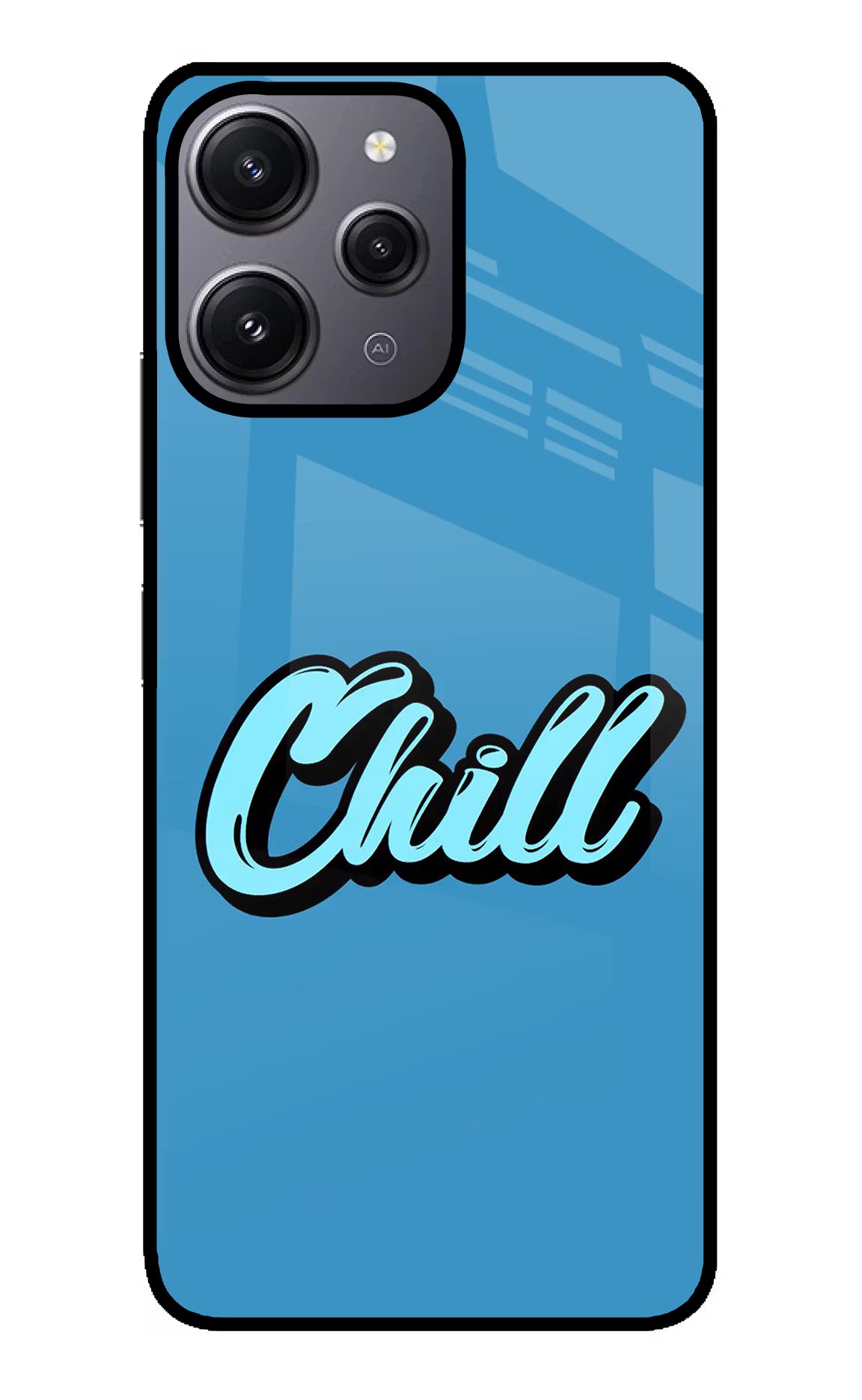 Chill Redmi 12 4G Glass Case Back Cover by Casekaro