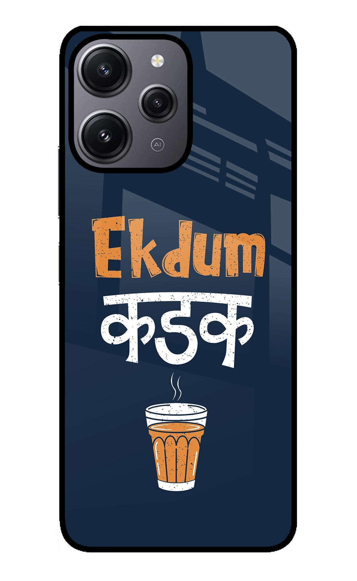 Ekdum Kadak Chai Redmi 12 4G Glass Case