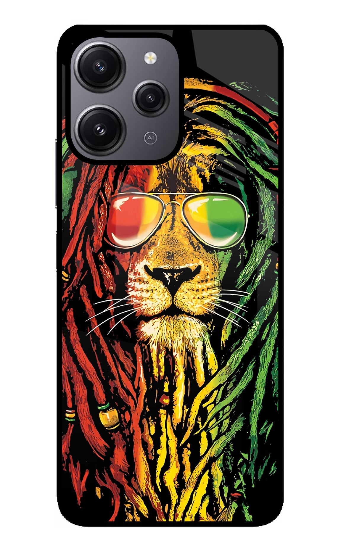 Rasta Lion Redmi 12 4G Back Cover