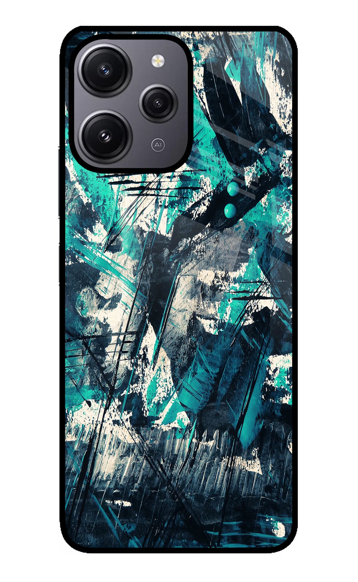 Artwork Redmi 12 4G Glass Case Back Cover by Casekaro