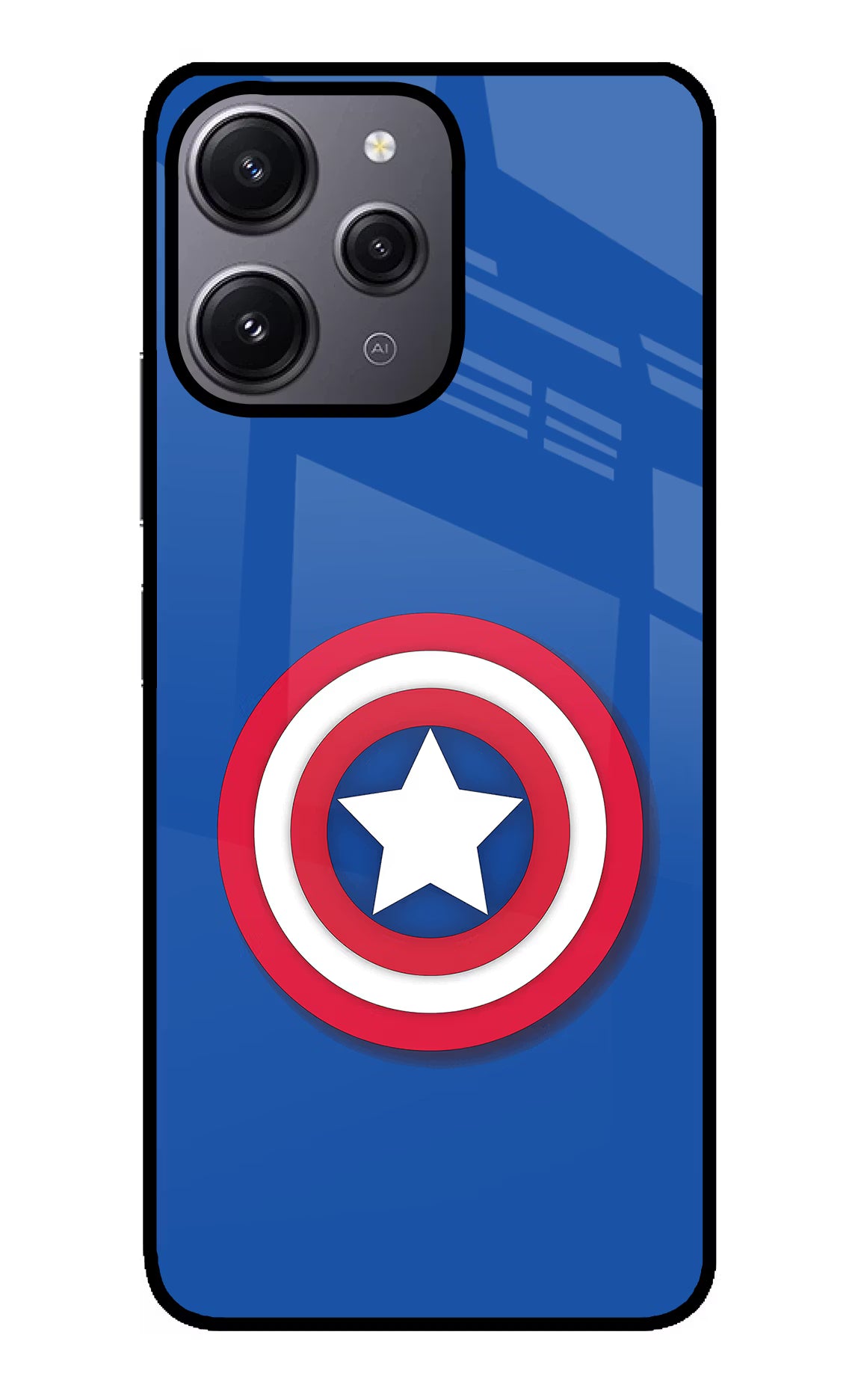 Shield Redmi 12 4G Glass Case Back Cover by Casekaro