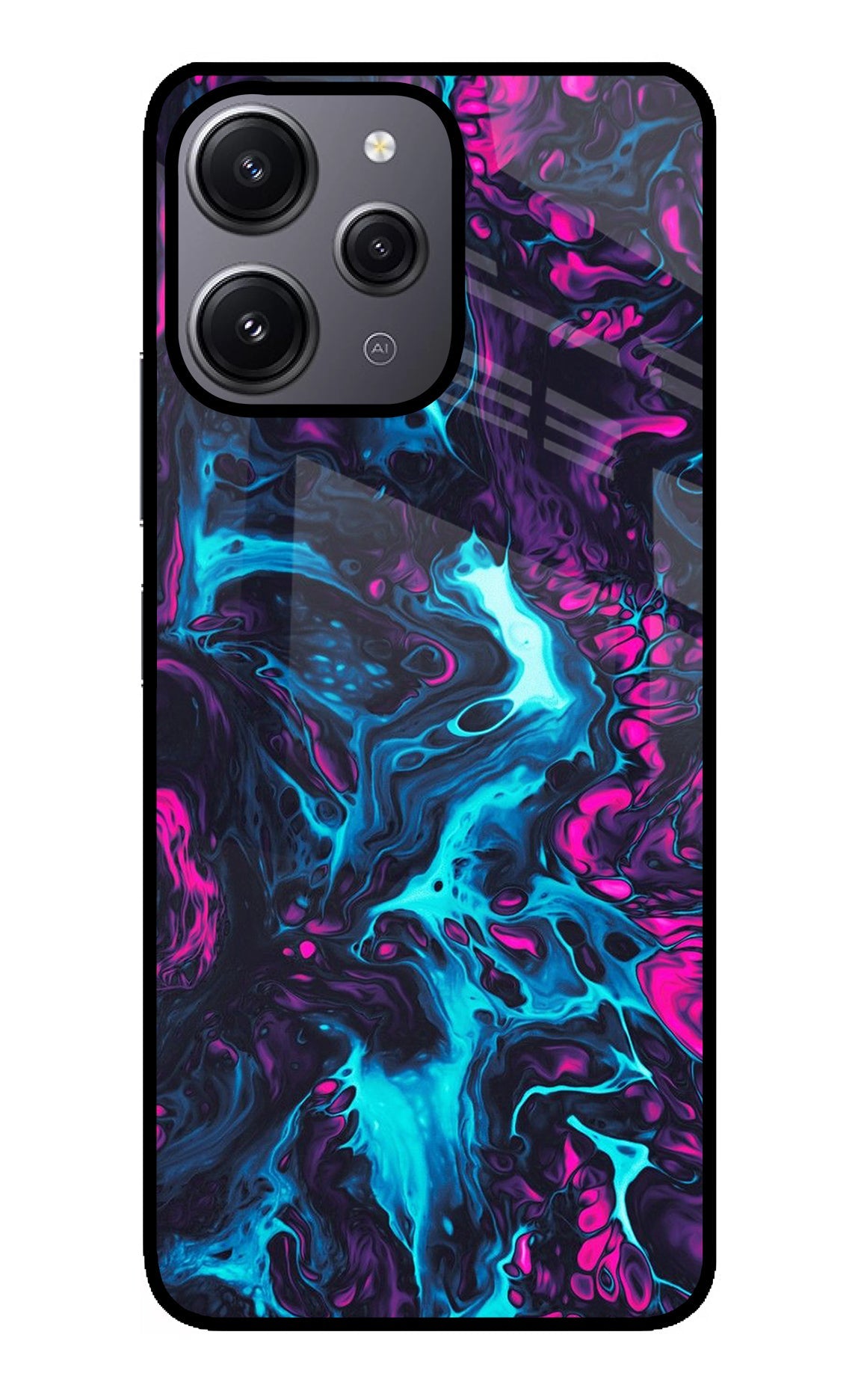 Abstract Redmi 12 4G Glass Case