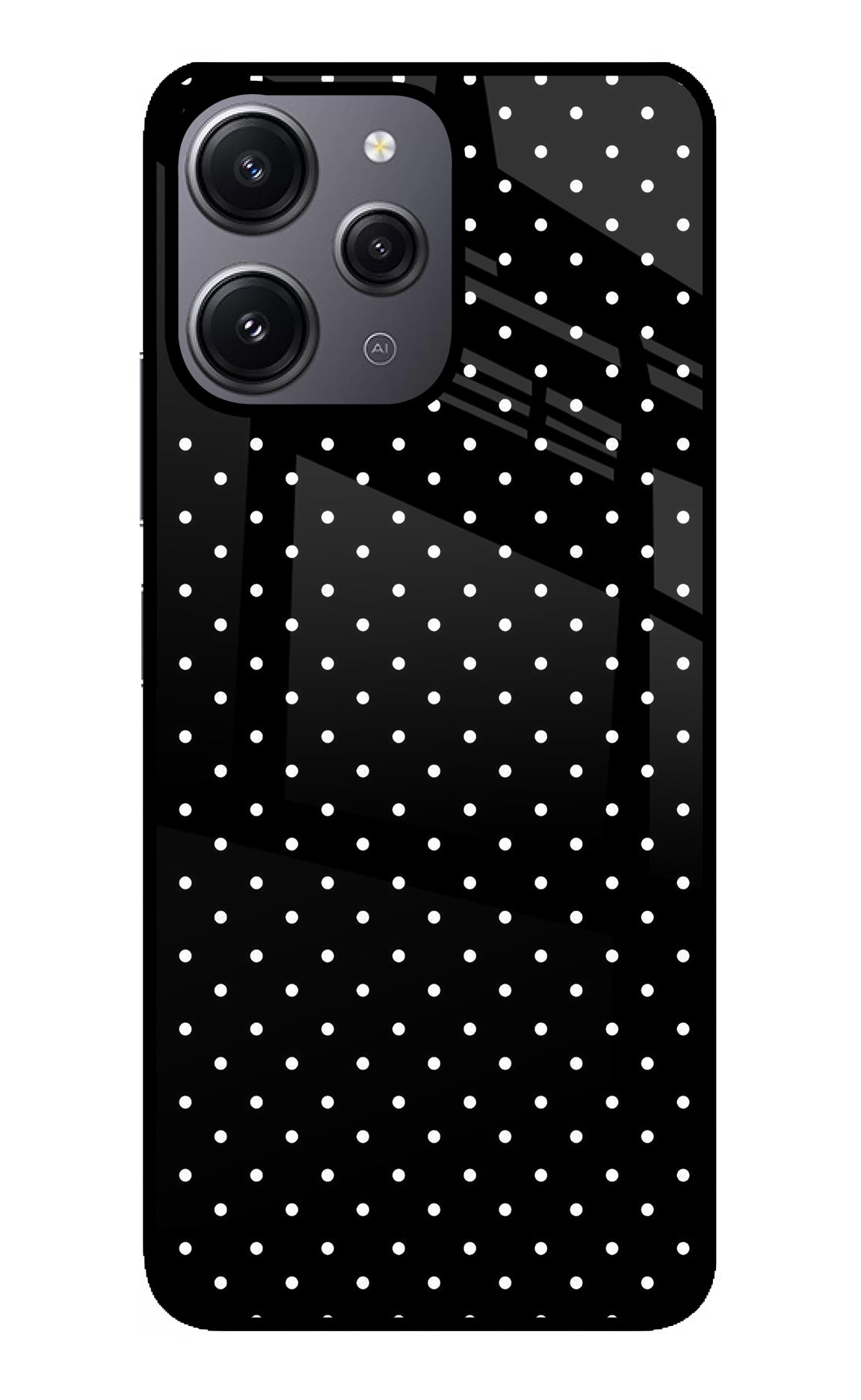 White Dots Redmi 12 4G Back Cover