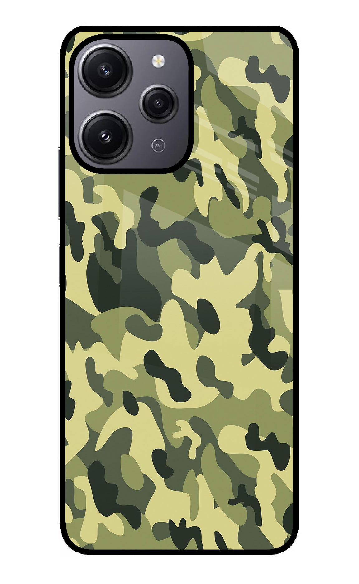 Camouflage Redmi 12 4G Back Cover