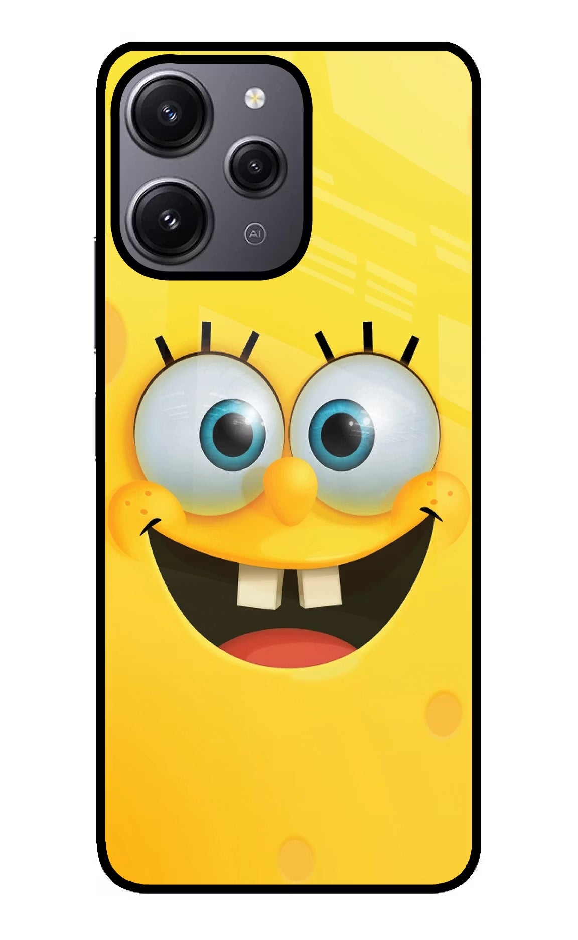 Sponge 1 Redmi 12 4G Glass Case Back Cover by Casekaro