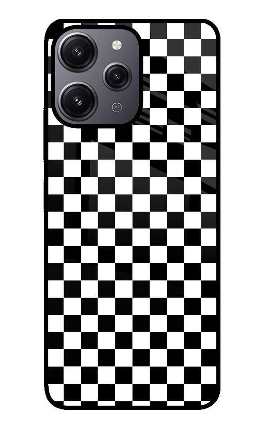 Chess Board Redmi 12 4G Glass Case