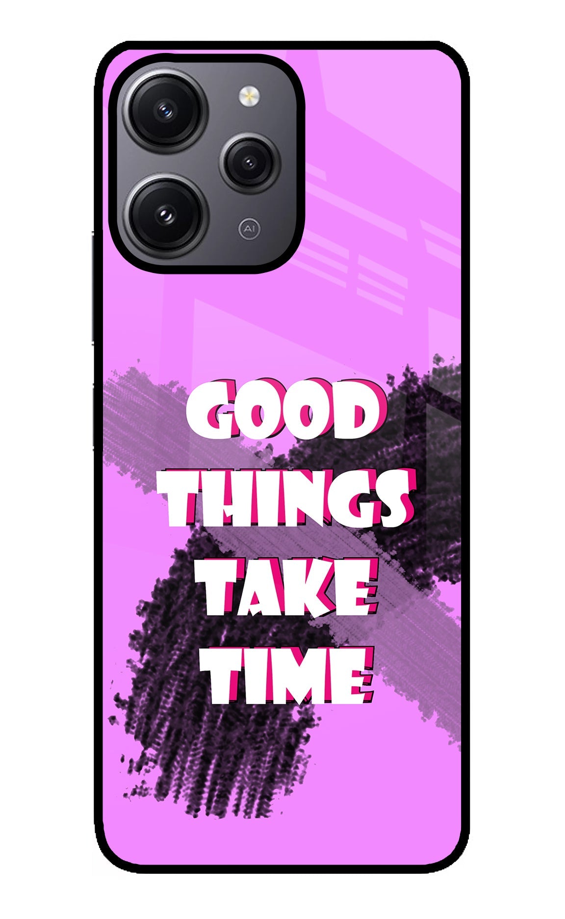 Good Things Take Time Redmi 12 4G Back Cover