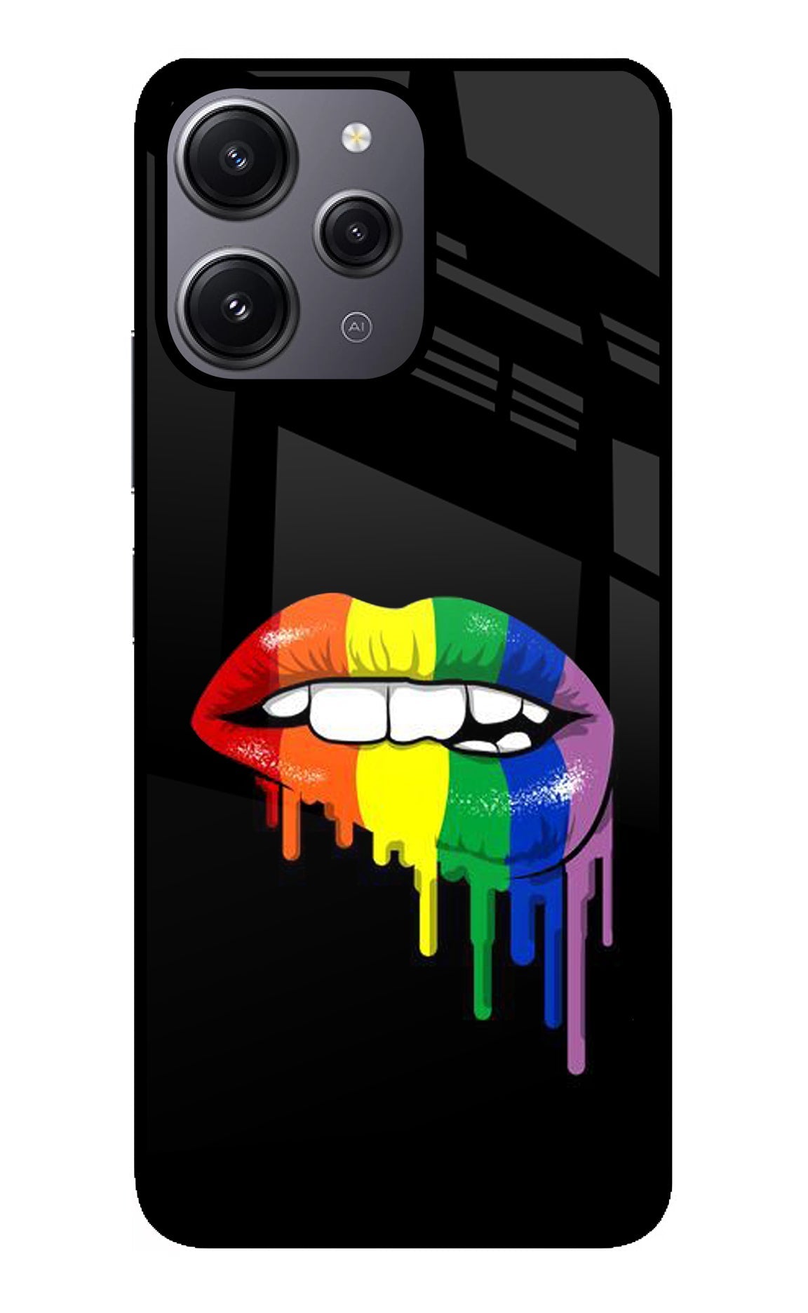 Lips Biting Redmi 12 4G Back Cover