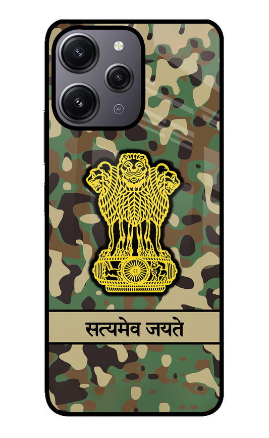 Satyamev Jayate Army Redmi 12 4G Glass Case