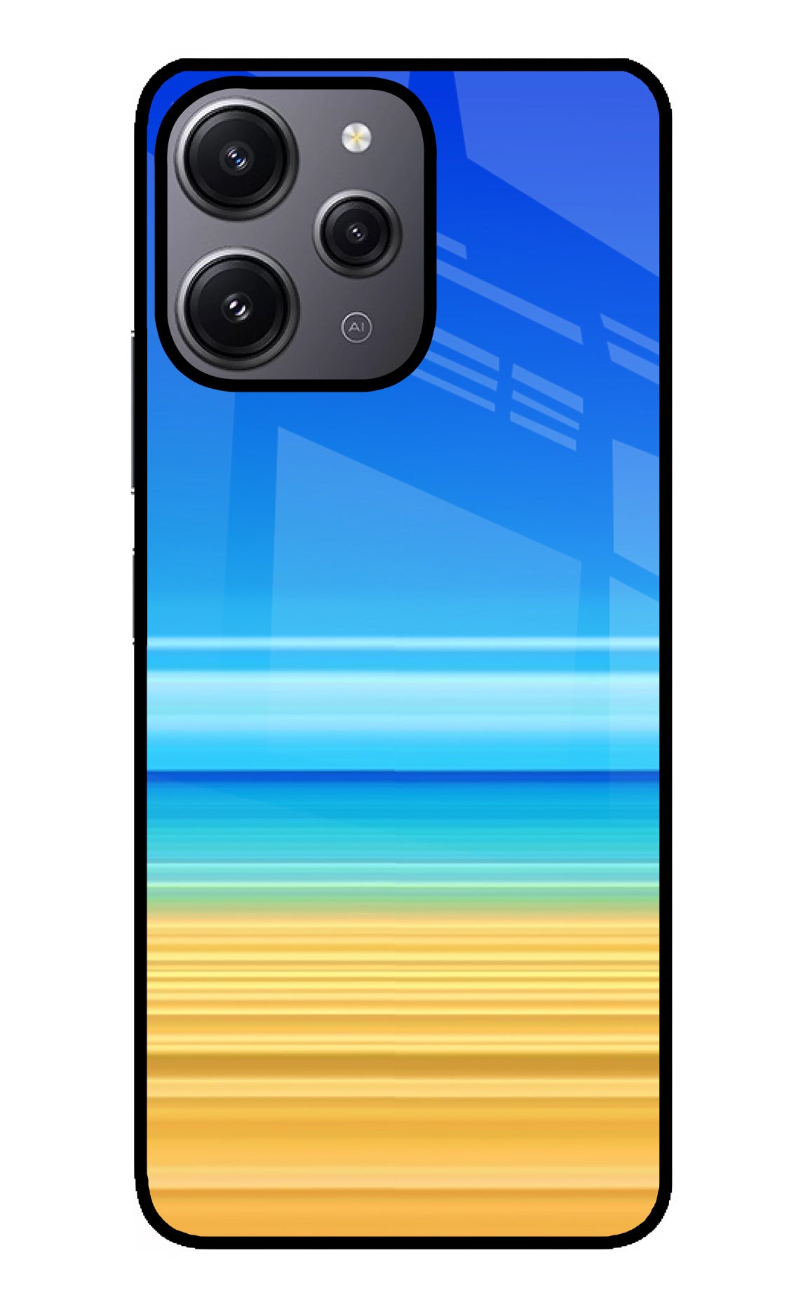 Beach Art Redmi 12 4G Glass Case