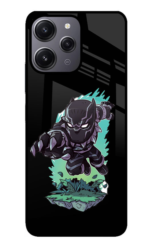 Black Panther Redmi 12 4G Glass Case