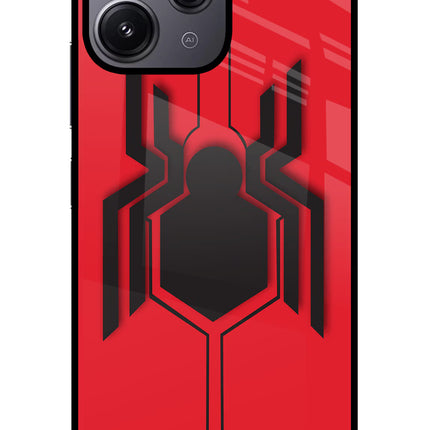 Spider Redmi 12 4G Glass Case Back Cover by Casekaro