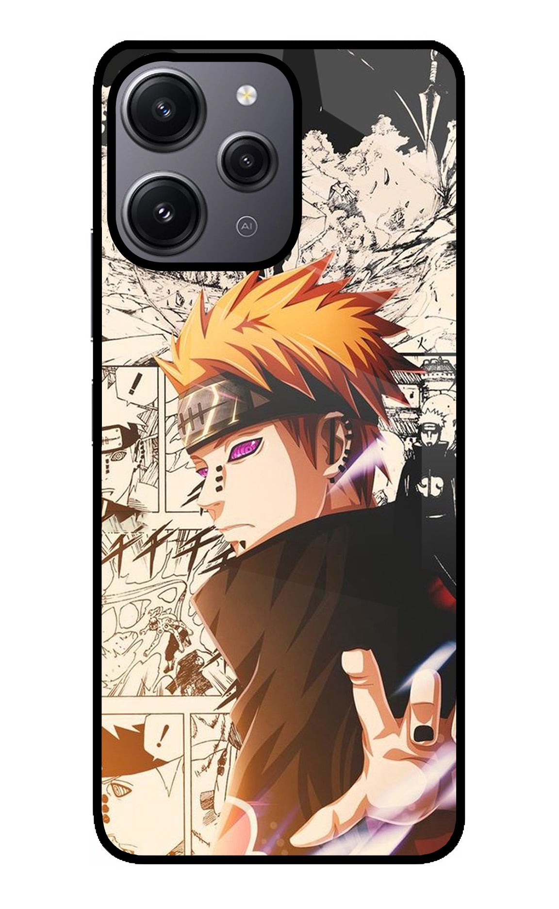 Pain Anime Redmi 12 4G Glass Case