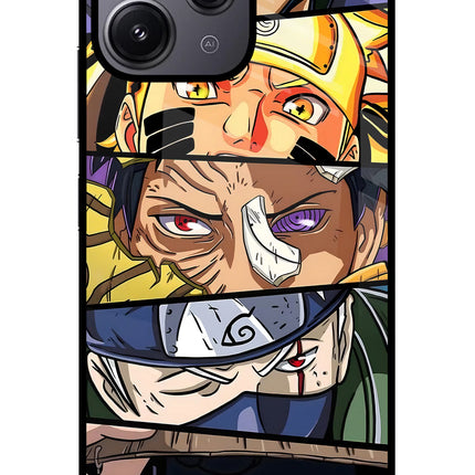 Naruto Character Redmi 12 4G Glass Case Back Cover by Casekaro