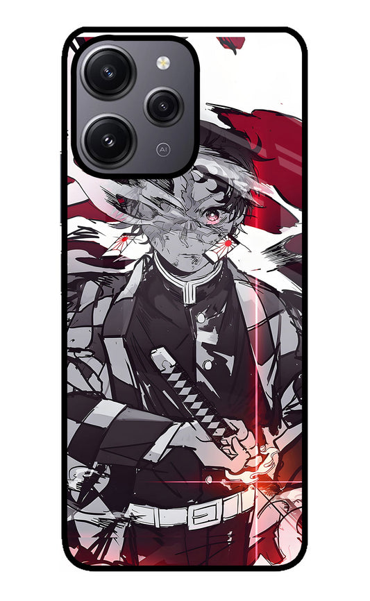 Demon Slayer Redmi 12 4G Glass Case