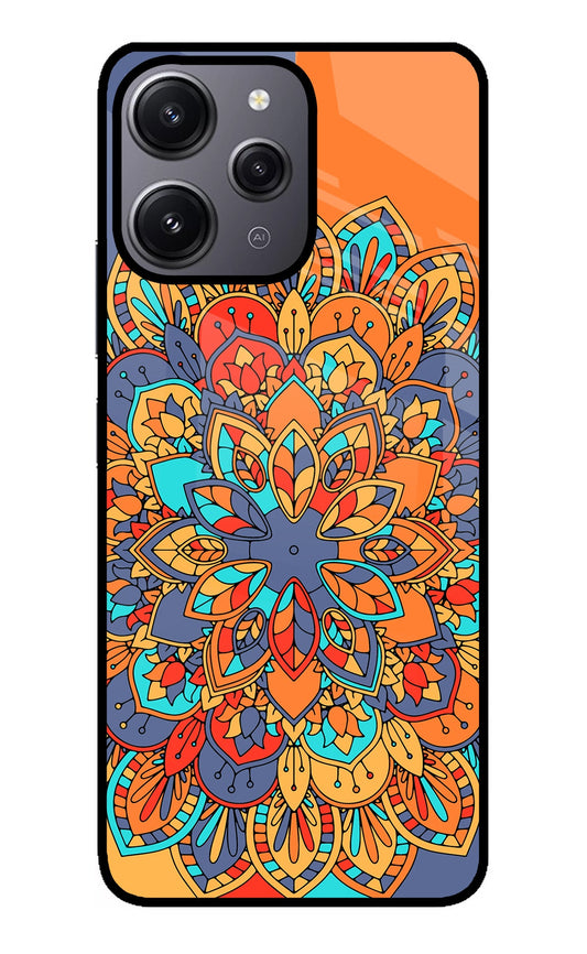 Color Mandala Redmi 12 4G Glass Case