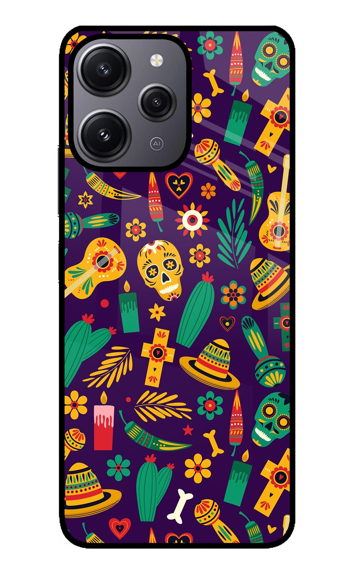 Mexican Artwork Redmi 12 4G Back Cover