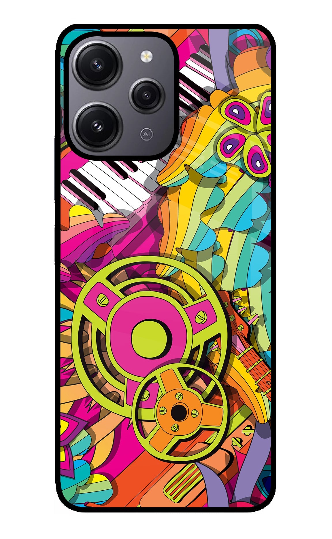 Music Doodle Redmi 12 4G Back Cover