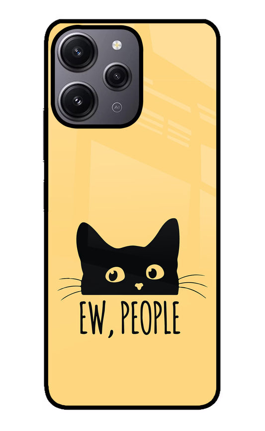Ew People Catitude Redmi 12 4G Glass Case