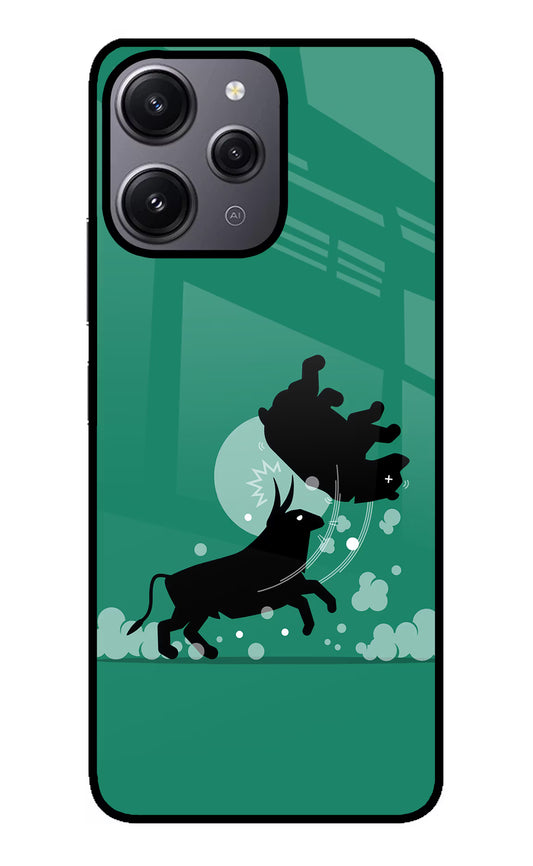 Bull Conqueror Redmi 12 4G Glass Case
