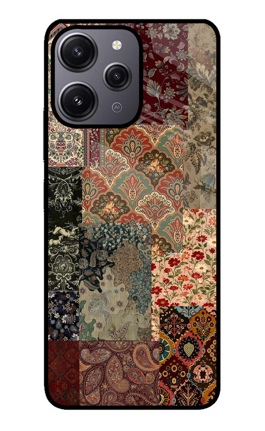 Desi Print Redmi 12 4G Glass Case