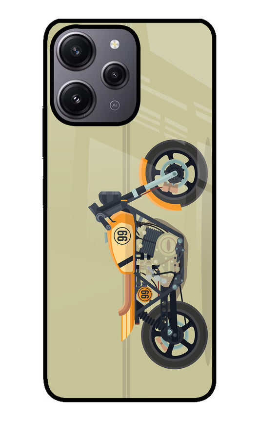 Vertical Speedster Redmi 12 4G Glass Case