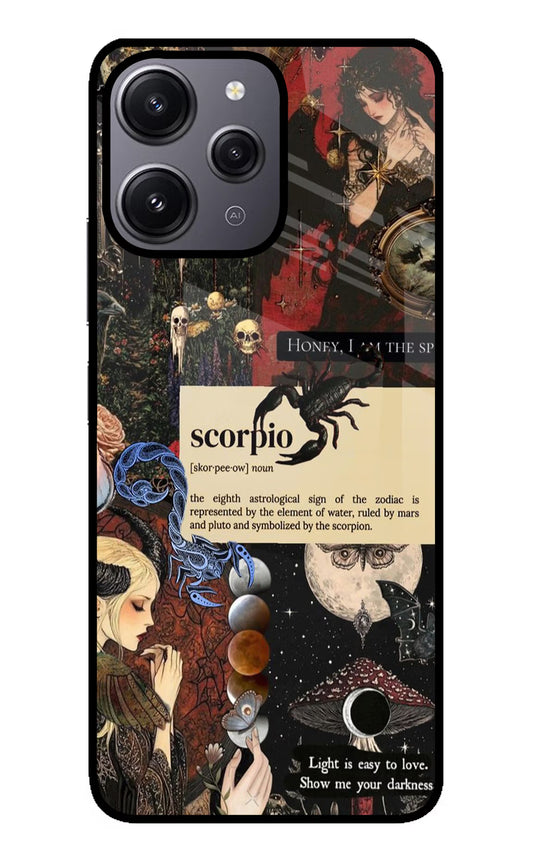 Scorpio Zodiac Redmi 12 4G Glass Case
