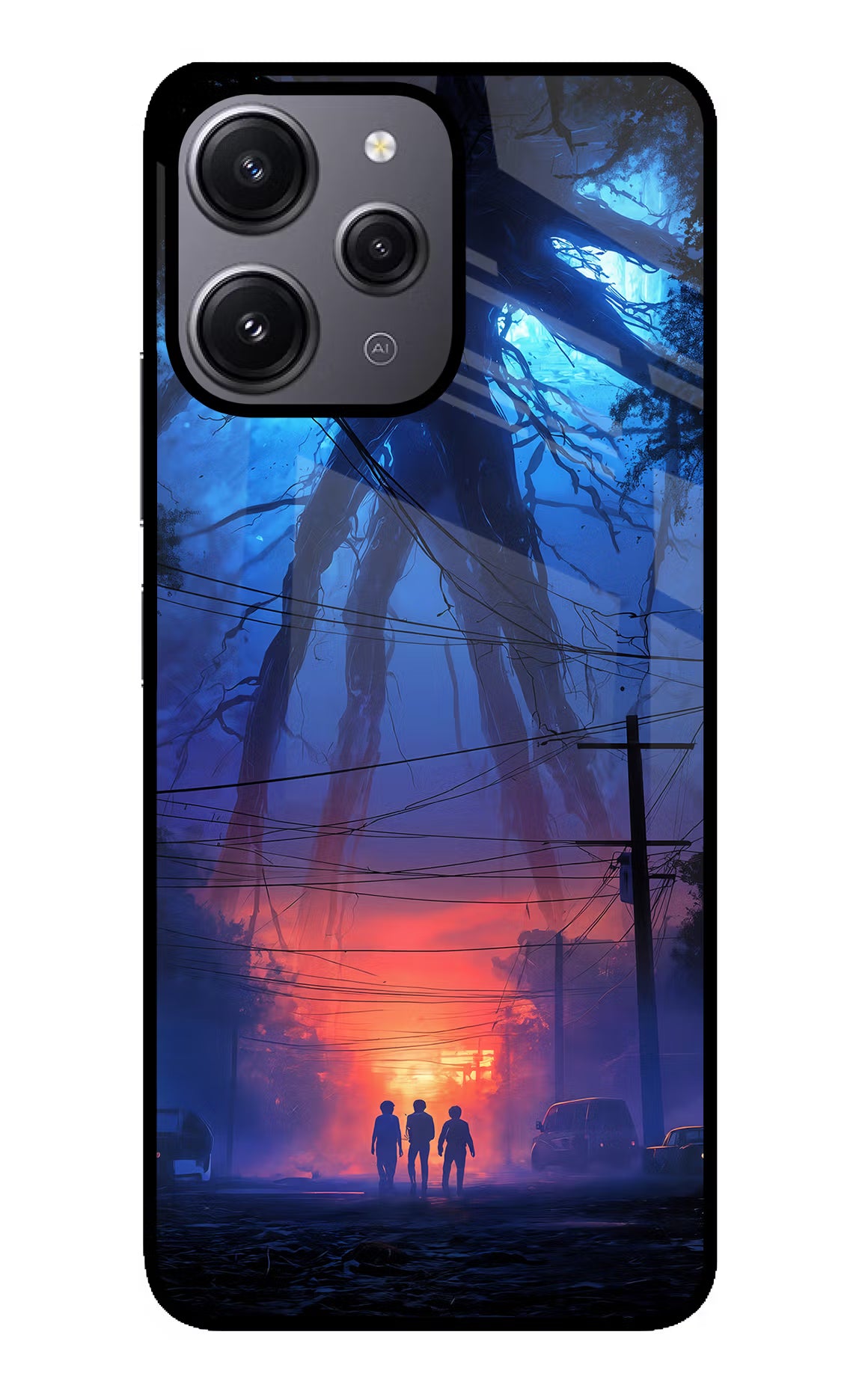 Ordinary Things Shadow Redmi 12 4G Glass Case Back Cover by Casekaro