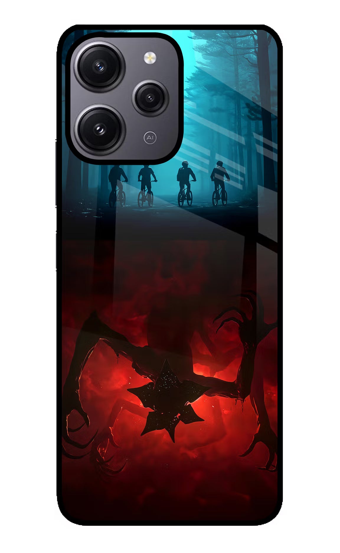 Ordinary Things Downside Up Redmi 12 4G Glass Case Back Cover by Casekaro