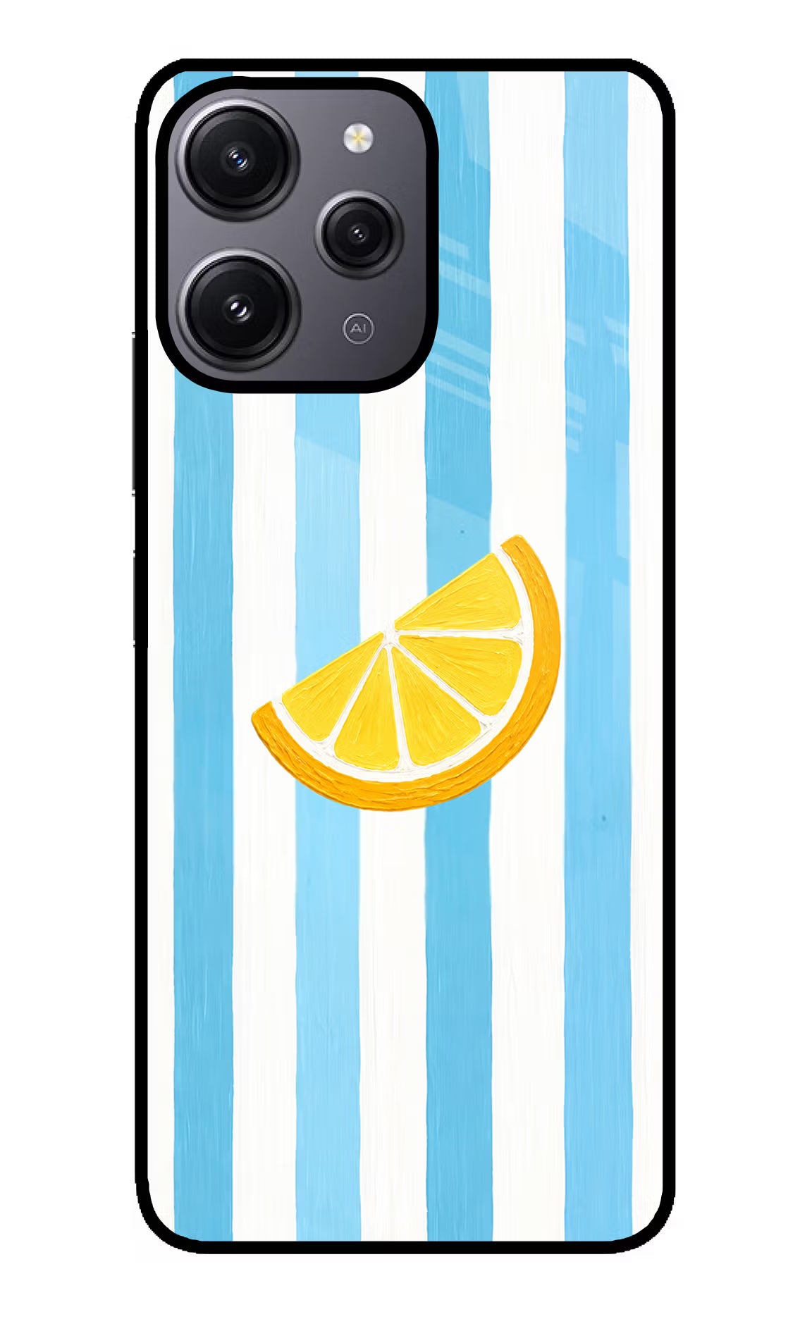 Summer Lemon Redmi 12 4G Glass Case