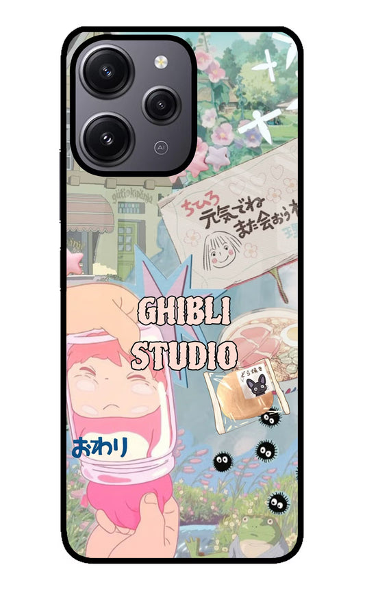 Studio Ghibli Redmi 12 4G Glass Case